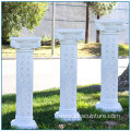 White Hollow Fiberglass Column for Wedding Decoration
